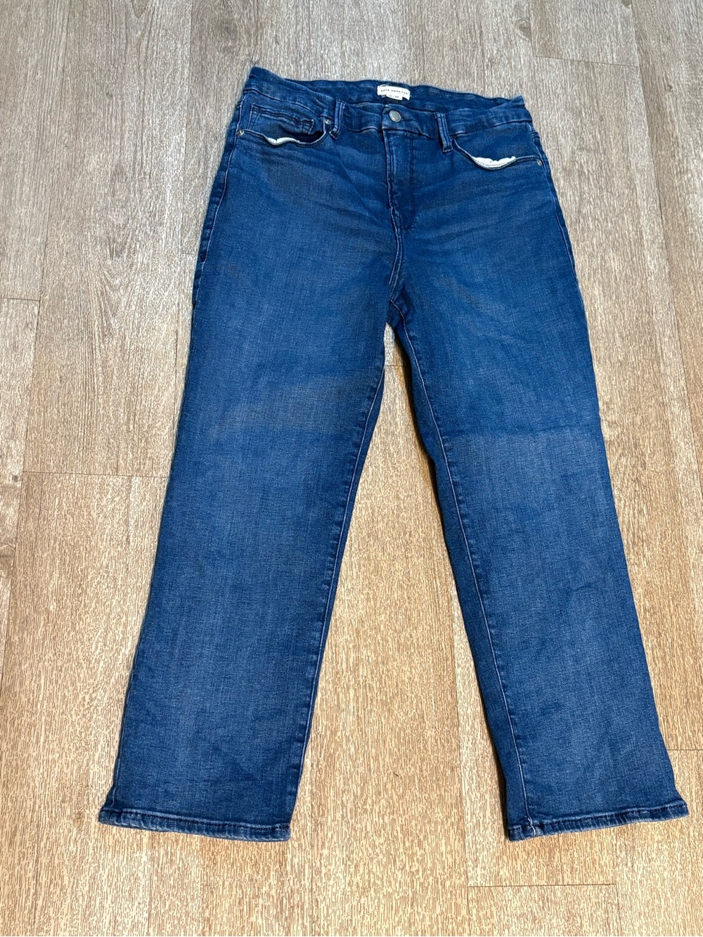 GOOD AMERICAN ‘GOOD PETITE STRAIGHT BLUE’ JENAS SIZE 14